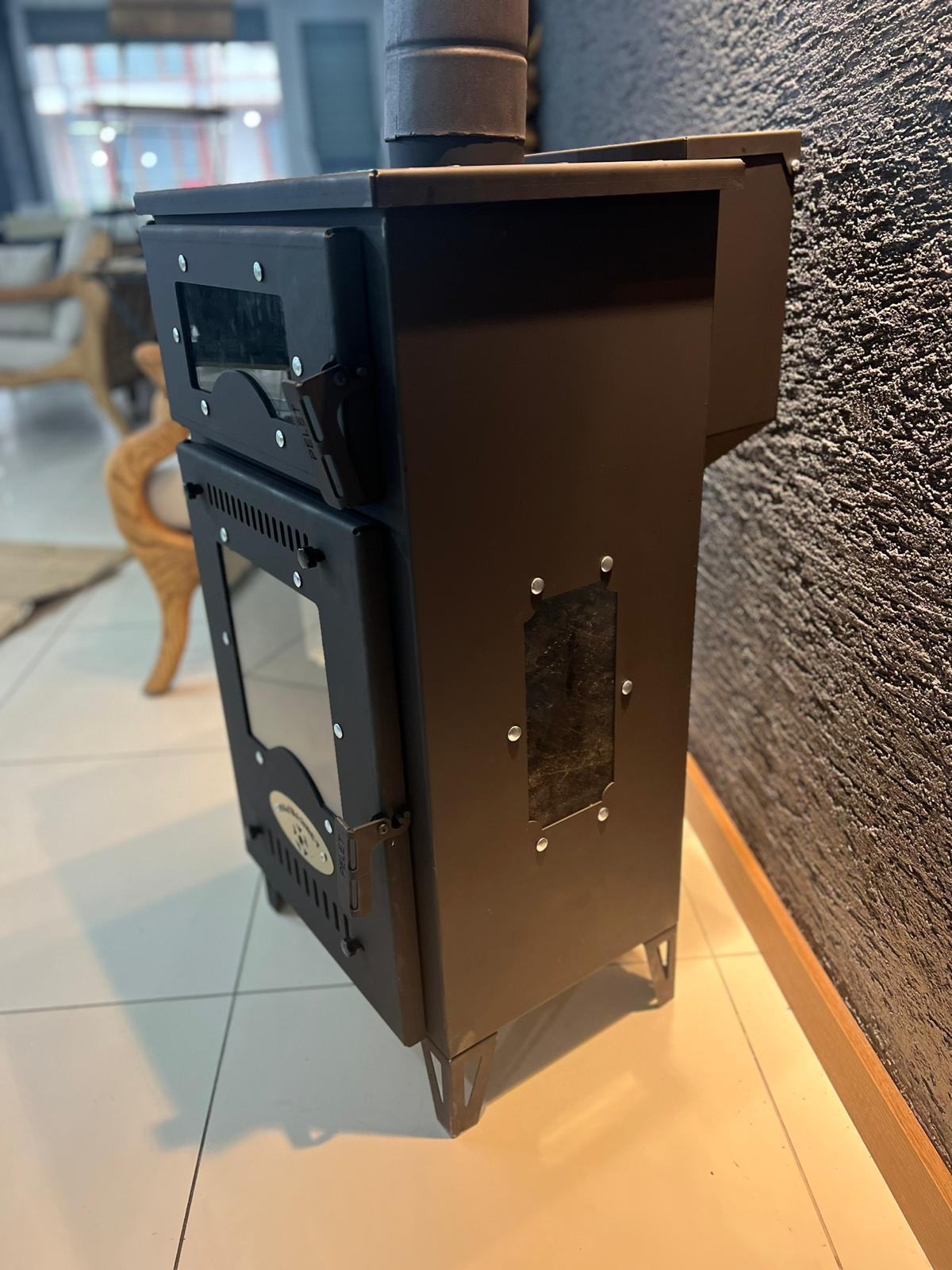 Premium Kuzine Fırınlı Pelet Sobası