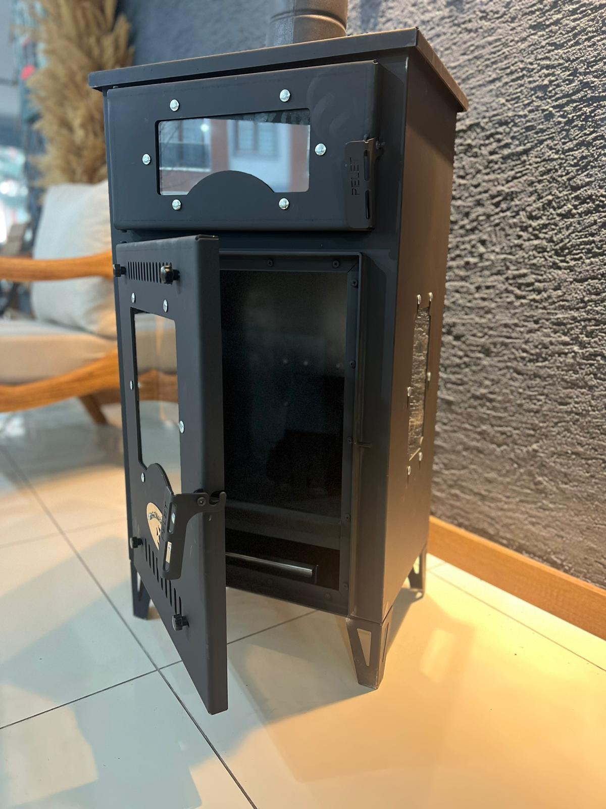 Premium Kuzine Fırınlı Pelet Sobası